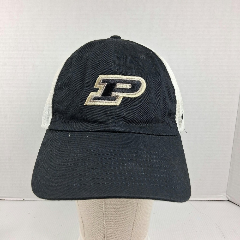 Nike Purdue Boilermakers Trucker Hat Black White Adjustable Cap Heritage86